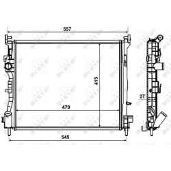 Aušinimo radiatorius
                                NRF                                                58374, NRF, 58374, a
