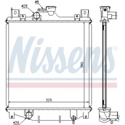 Aušinimo radiatorius
NISSENS 64173A, NISSENS,