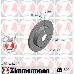 stabdžių diskas (1vnt) COAT Z
                                ZIMMERMANN                                430.1484.20, Nenuro