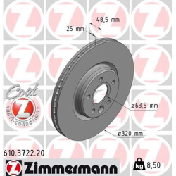 stabdžių diskas (1vnt) COAT Z
                                ZIMMERMANN                                                610