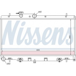 Aušinimo radiatorius
                                NISSENS                                                64114, NISSENS, 