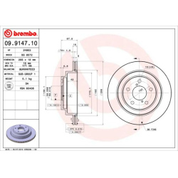 stabdžių diskas (1vnt) PRIME LINE
                                BREMBO                                                09.