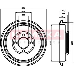 stabdžių būgnas
                                KAMOKA                                                104010, KAMOKA, 1040