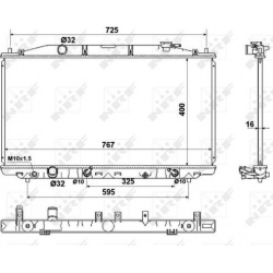 Aušinimo radiatorius
                                NRF                                                53971, NRF, 53971, a