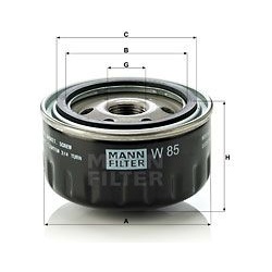 alyvos filtras
MANN-FILTER W85, MANN-FILTER, W