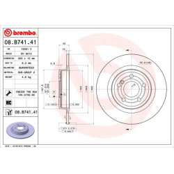 stabdžių diskas (1vnt) PRIME LINE - UV Coated
BREMBO