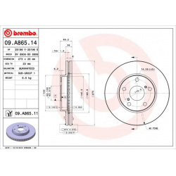 stabdžių diskas (1vnt) PRIME LINE - UV Coated
                                BREMBO                                       