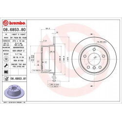 stabdžių diskas (1vnt) PRIME LINE - UV Coated
                                BREMBO                                       