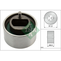 įtempiklio skriemulys, paskirstymo diržas
                                INA                                              