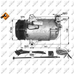 Kompresorius, oro kondicionierius EASY FIT
NRF