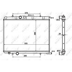 Aušinimo radiatorius
                                NRF                                56021, NRF, 56021, auto detalė