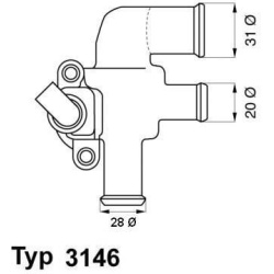 termostatas, aušinimo skystis
                                BorgWarner (Wahler)                                           