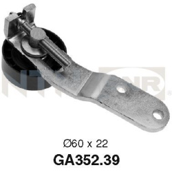 įtempiklio skriemulys, V formos rumbuotas diržas
                                SNR                                       