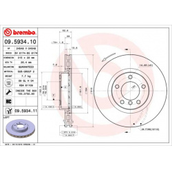stabdžių diskas (1vnt) PRIME LINE - UV Coated
                                BREMBO                                       