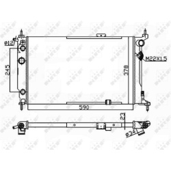 Aušinimo radiatorius
                                NRF                                54201, NRF, 54201, auto detalė