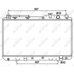 Aušinimo radiatorius
                                NRF                                                53506, NRF, 53506, a