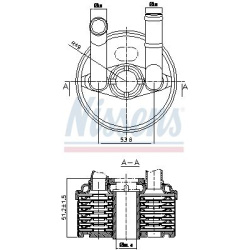 Aušintuvas tepalo
                                NISSENS                                                90666, NISSENS, 906