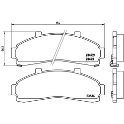 Stabdžių trinkelių rinkinys, diskinis stabdys PRIME LINE
BREMBO