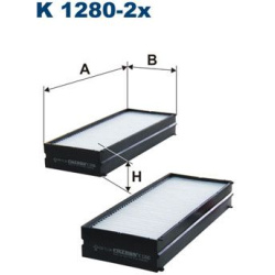 filtras, salono oras
                                FILTRON                                K1280-2X, Nenurodytas gamintojas,