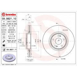 stabdžių diskas (1vnt) PRIME LINE - UV Coated
                                BREMBO                                       