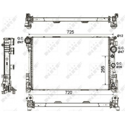 Aušinimo radiatorius
                                NRF                                                53140, NRF, 53140, a