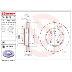 stabdžių diskas (1vnt) PRIME LINE
                                BREMBO                                                09.