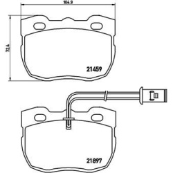 stabdžių trinkelių rinkinys, diskinis stabdys PRIME LINE
BREMBO