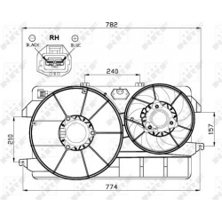 ventiliatorius, radiatoriaus
NRF 47451, NRF, 4