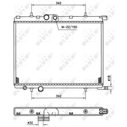 Aušinimo radiatorius
                                NRF                                519524, NRF, 519524, auto detalė