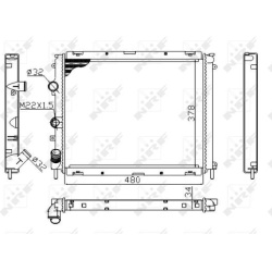 Aušinimo radiatorius
NRF 53209A, NRF, 53209A,
