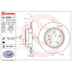 stabdžių diskas (1vnt) PRIME LINE - UV Coated
                                BREMBO                                       