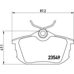 stabdžių trinkelių rinkinys, diskinis stabdys PRIME LINE
                                BREMBO                           