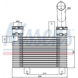 tarpinis suslėgto oro aušintuvas, kompresorius
                                NISSENS                                96649