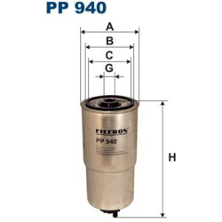 kuro filtras
FILTRON PP940, Nenurodytas gamint