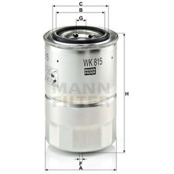 kuro filtras
                                MANN-FILTER                                                WK815X, MANN-FILTER, 