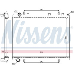 Aušinimo radiatorius
                                NISSENS                                                63601, NISSENS, 