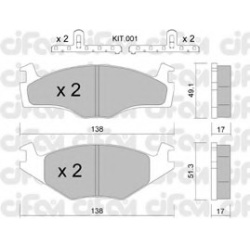 CIFAM                                822-045-2K, Nenurodytas gamintojas, 822-045-2K, auto detalė