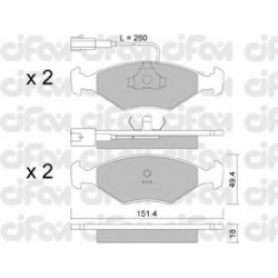 CIFAM                                822-057-1, Nenurodytas gamintojas, 822-057-1, auto detalė