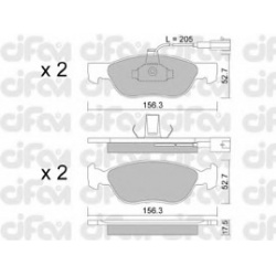CIFAM                                822-082-1, Nenurodytas gamintojas, 822-082-1, auto detalė