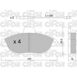 CIFAM                                822-105-0, Nenurodytas gamintojas, 822-105-0, auto detalė