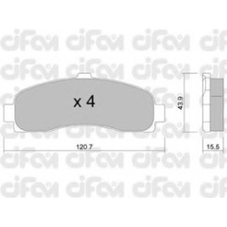 CIFAM                                822-145-0, Nenurodytas gamintojas, 822-145-0, auto detalė