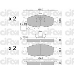 CIFAM                                822-146-1, Nenurodytas gamintojas, 822-146-1, auto detalė