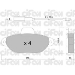 CIFAM                                822-159-2, Nenurodytas gamintojas, 822-159-2, auto detalė