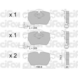 CIFAM                                822-181-3, Nenurodytas gamintojas, 822-181-3, auto detalė