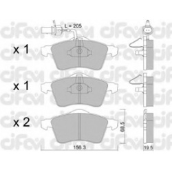 CIFAM                                822-263-1, Nenurodytas gamintojas, 822-263-1, auto detalė