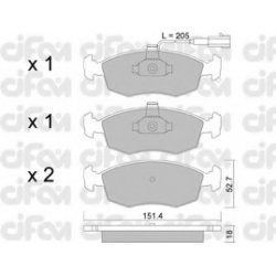 CIFAM                                822-274-0, Nenurodytas gamintojas, 822-274-0, auto detalė