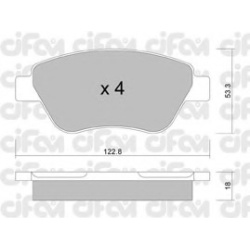 CIFAM                                822-321-1, Nenurodytas gamintojas, 822-321-1, auto detalė