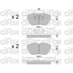CIFAM                                822-335-1, Nenurodytas gamintojas, 822-335-1, auto detalė