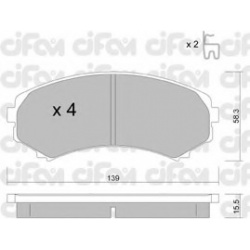 CIFAM                                822-399-0, Nenurodytas gamintojas, 822-399-0, auto detalė