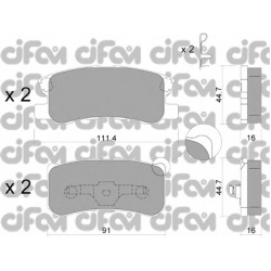 CIFAM                                822-400-1, Nenurodytas gamintojas, 822-400-1, auto detalė